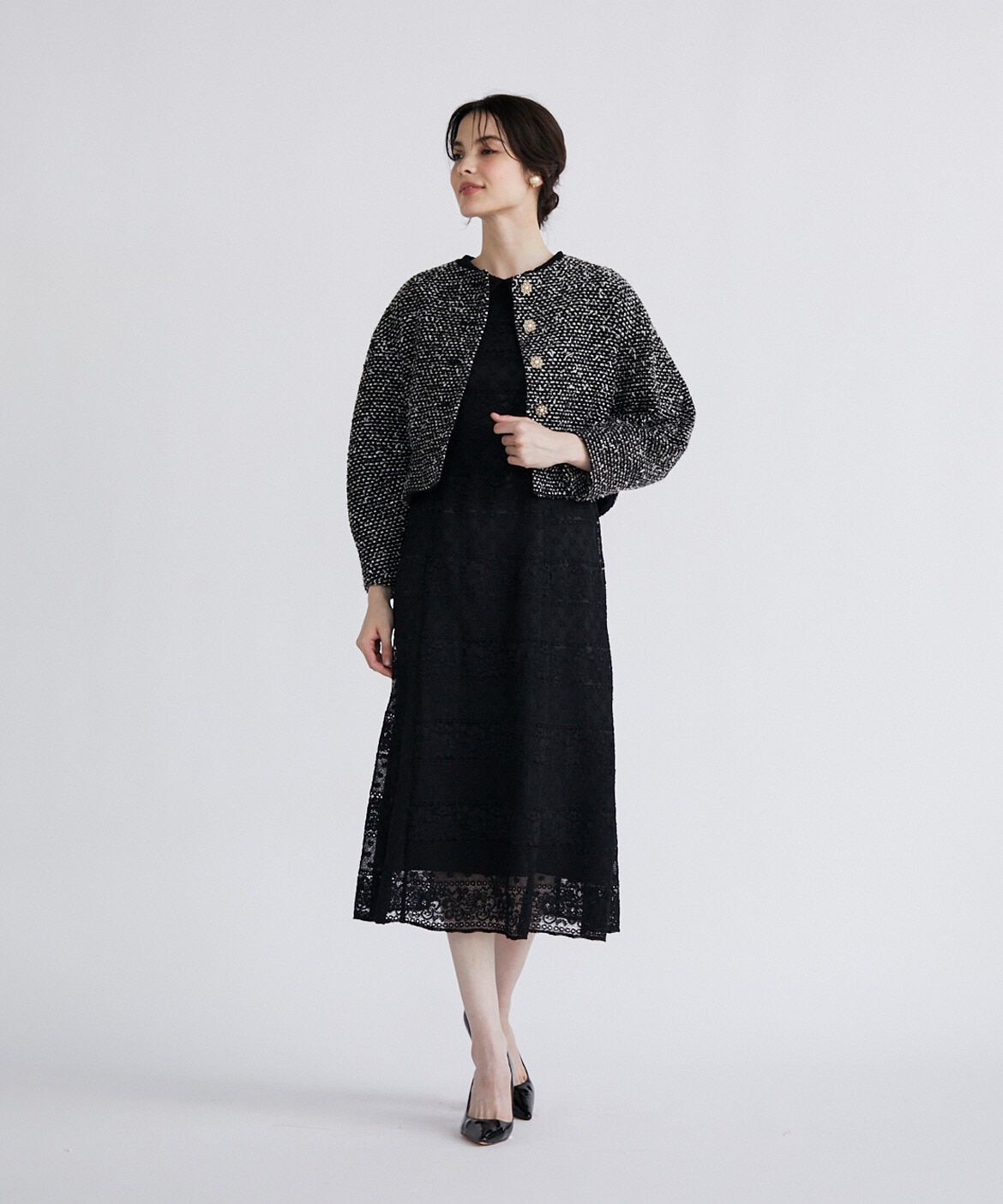 Maglie le cassetto「《M Maglie le cassetto》スパンコールツイードジャケット」|その他|