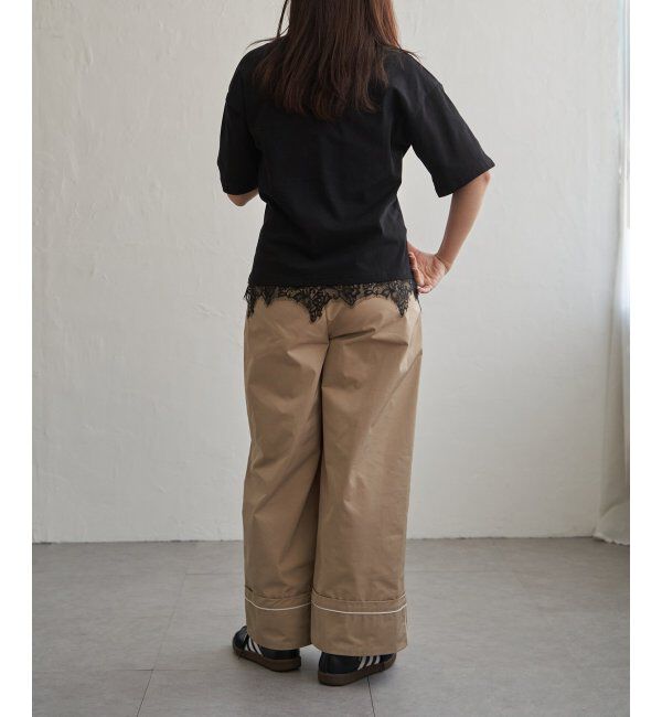 VENCE share style「裾レースレイヤード風Tシャツ」|Tシャツ・カットソー|