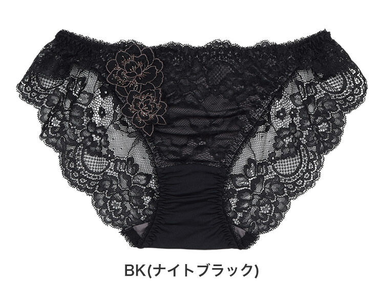 intesucre「アンテシュクレ narue&times;intesucre IBT375ペア バックレースショーツ ISD375」|インナー|BK