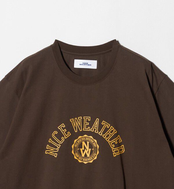 NICE WEATHER「＜NICE WEATHER＞ロゴプリント Tシャツ」|Tシャツ・カットソー|