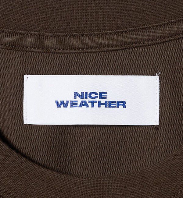 NICE WEATHER「＜NICE WEATHER＞ロゴプリント Tシャツ」|Tシャツ・カットソー|