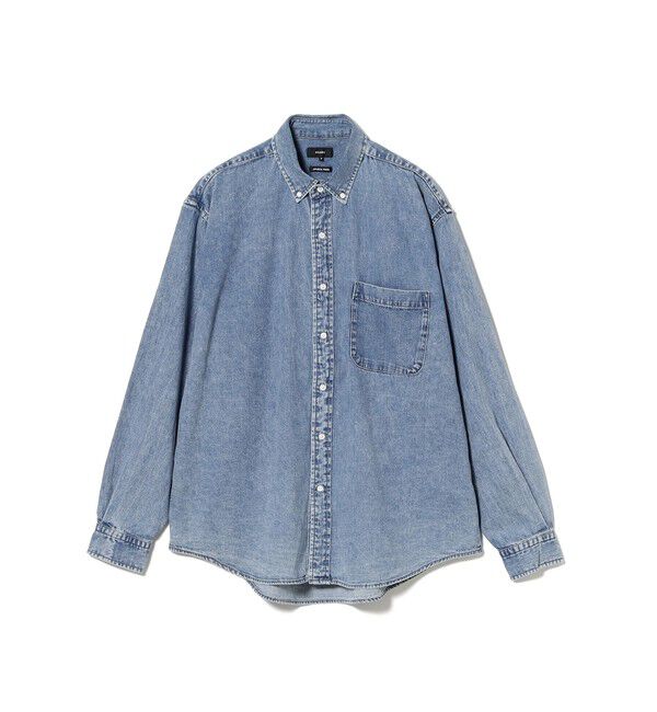 BEAMS「デニム ボタンダウンシャツ」|シャツ・ブラウス|