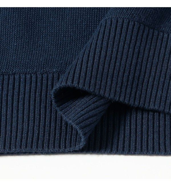 BEAMS PLUS「Knit Polo Front Stripe Jacquard」|ポロシャツ|