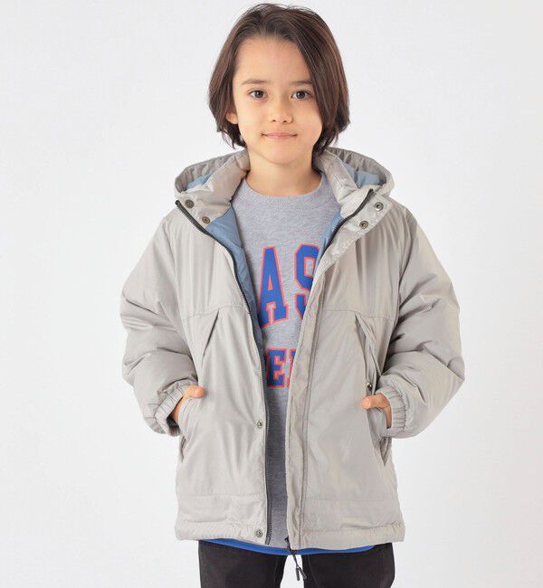 SHIPS KIDS「SHIPS KIDS:100～130cm /〈手洗い可能〉リサイクル ダウン ジャケット」|ダウン|ライトグレー