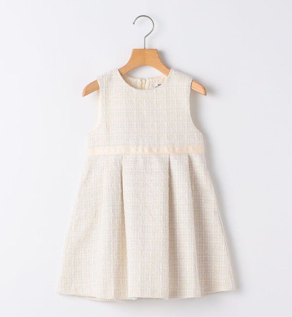 SHIPS KIDS「SHIPS KIDS:110～130cm /セレモニー ラメ ツイード ジャンパースカート」|ワンピース|