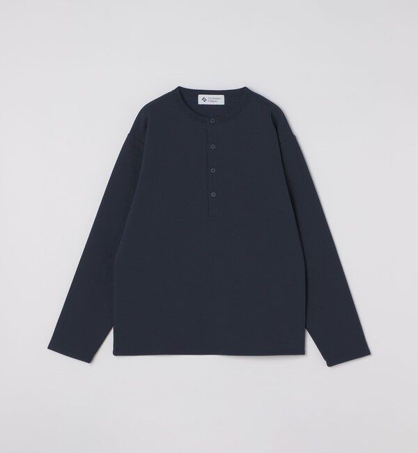 SHIPS「City Ambient Products: ピケ ヘンリー ネック ロングスリーブ」|Tシャツ・カットソー|