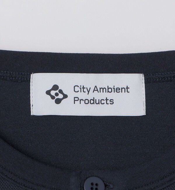 SHIPS「City Ambient Products: ピケ ヘンリー ネック ロングスリーブ」|Tシャツ・カットソー|