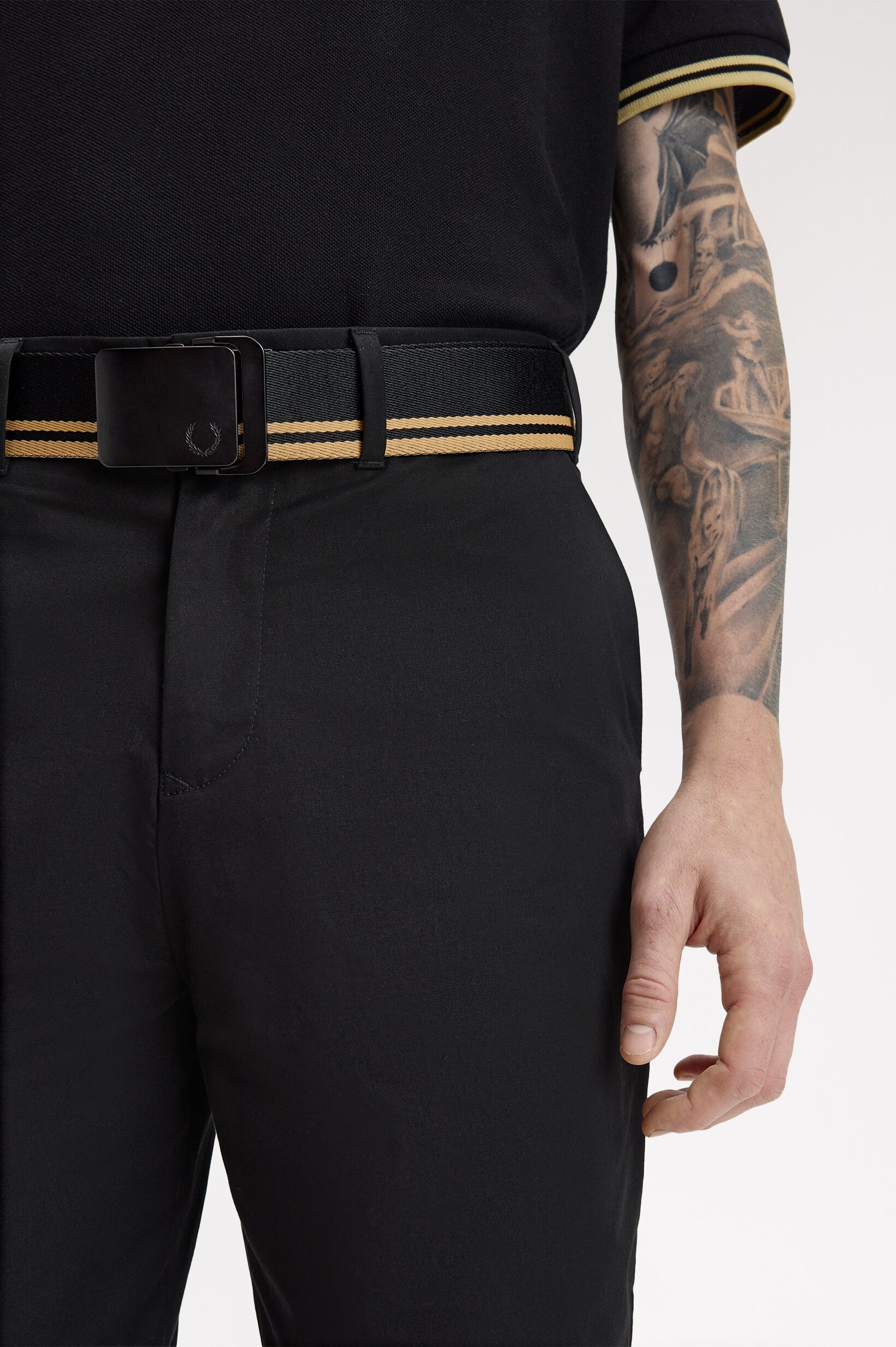 FRED PERRY 「Tipped Webbing Belt／ティップラインウェビングベルト」|ベルト|