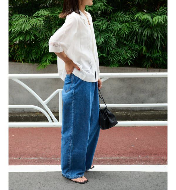 OUTDOOR PRODUCTS Usual Things「レーストリムオープンカラーシャツ」|シャツ・ブラウス|