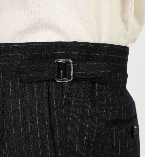 ウールフランネル サイドアジャスター 2Pスラックス V.B.CANONICO