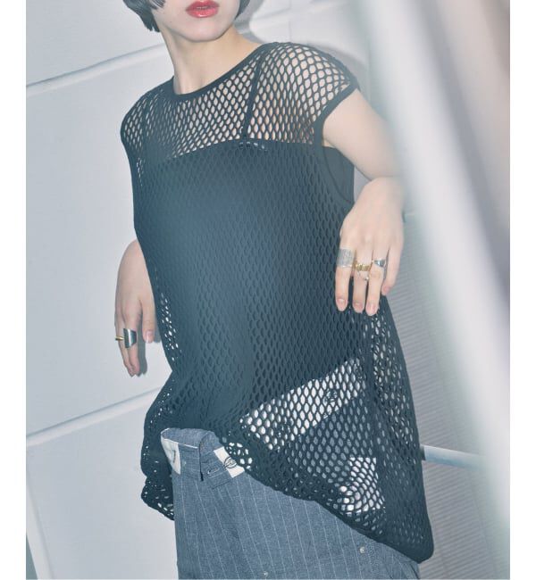  「《予約》COTTON MESH TANK TOP：カットソー」|Tシャツ・カットソー|