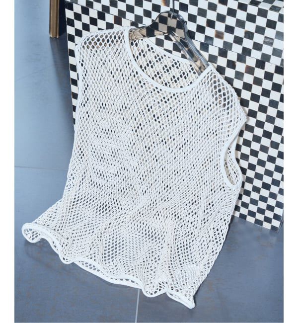  「《予約》COTTON MESH TANK TOP：カットソー」|Tシャツ・カットソー|