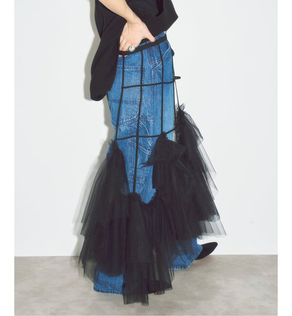  「《予約》MARGE 別注 TULLE BONE WRAP スカート」|スカート|