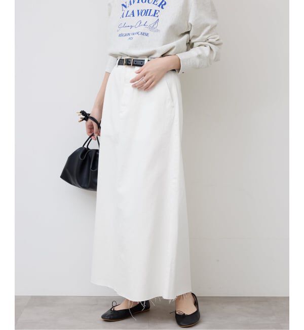 SLOBE IENA「LE DENIM BOXY TUCK デニムスカート」|スカート|