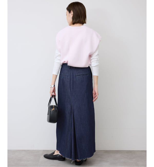 SLOBE IENA「LE DENIM BOXY TUCK デニムスカート」|スカート|