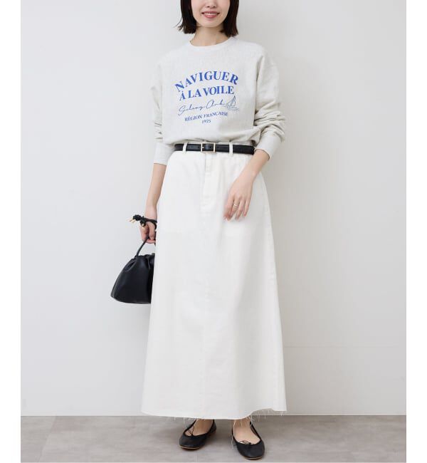 SLOBE IENA「LE DENIM BOXY TUCK デニムスカート」|スカート|