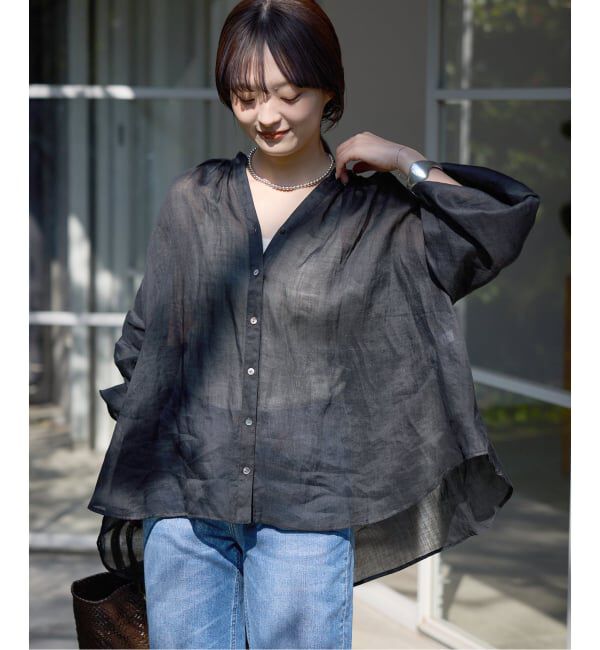 SLOBE IENA「《追加》ラミースキッパーシャツ」|シャツ・ブラウス|