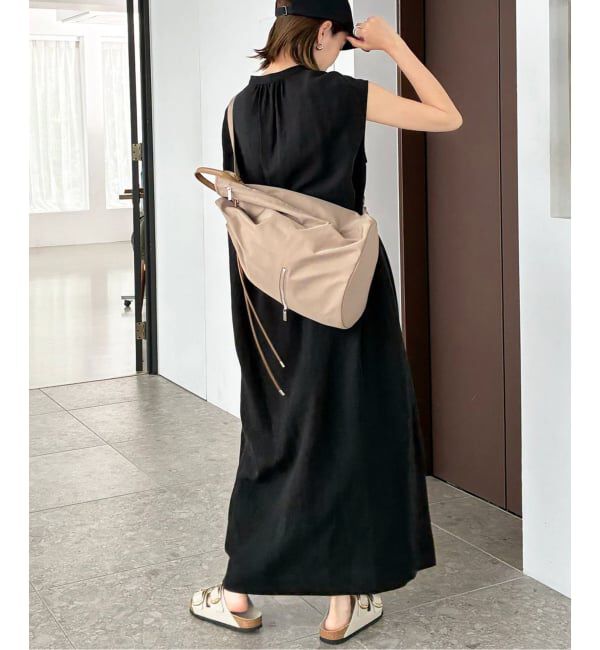 SLOBE IENA「リネン混キーネックコクーンワンピース」|ワンピース|