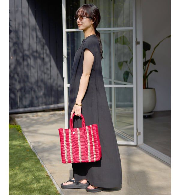 SLOBE IENA「リネン混キーネックコクーンワンピース」|ワンピース|