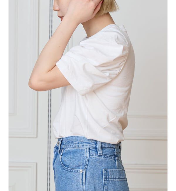 IENA LA BOUCLE「《接触冷感》CURRENTAGE カレンテージ puff tee」|Tシャツ・カットソー|