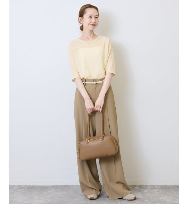 SLOBE IENA「《追加予約》シアー天竺5分袖Tシャツ」|Tシャツ・カットソー|