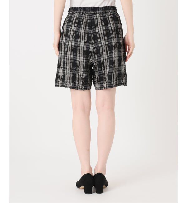 IENA LA BOUCLE「IENA LA BOUCLE キャッチワッシャーチェックショートパンツ」|その他|