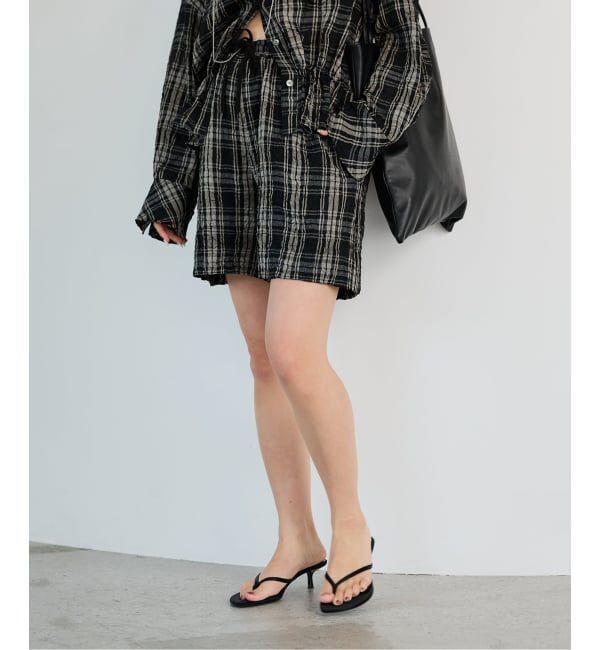 IENA LA BOUCLE「IENA LA BOUCLE キャッチワッシャーチェックショートパンツ」|その他|