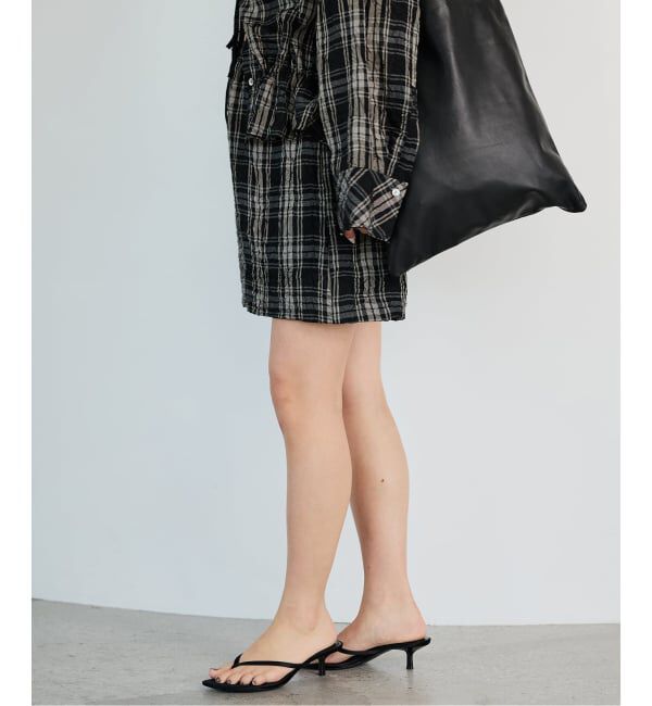IENA LA BOUCLE「IENA LA BOUCLE キャッチワッシャーチェックショートパンツ」|その他|