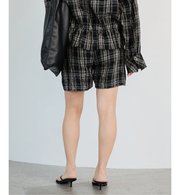 IENA LA BOUCLE「IENA LA BOUCLE キャッチワッシャーチェックショートパンツ」|その他|