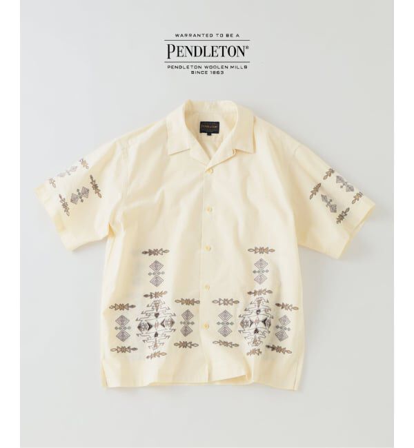 JOURNAL STANDARD relume「《予約》PENDLETON / ペンドルトン 別注 &rdquo;カットワーク&rdquo; 刺繍 オープンカラーシャツ」|シャツ・ブラウス|グレーB