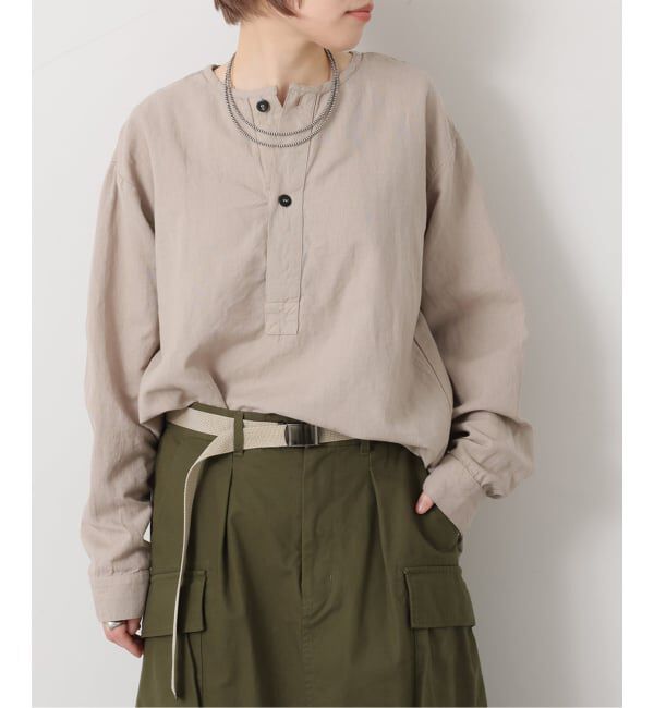journal standard luxe「【HTS】COTTON LINEN HENRY NECK」|シャツ・ブラウス|