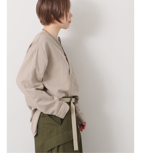 journal standard luxe「【HTS】COTTON LINEN HENRY NECK」|シャツ・ブラウス|