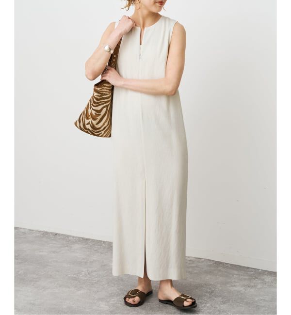 Spick and Span「メランジIラインワンピース」|ワンピース|