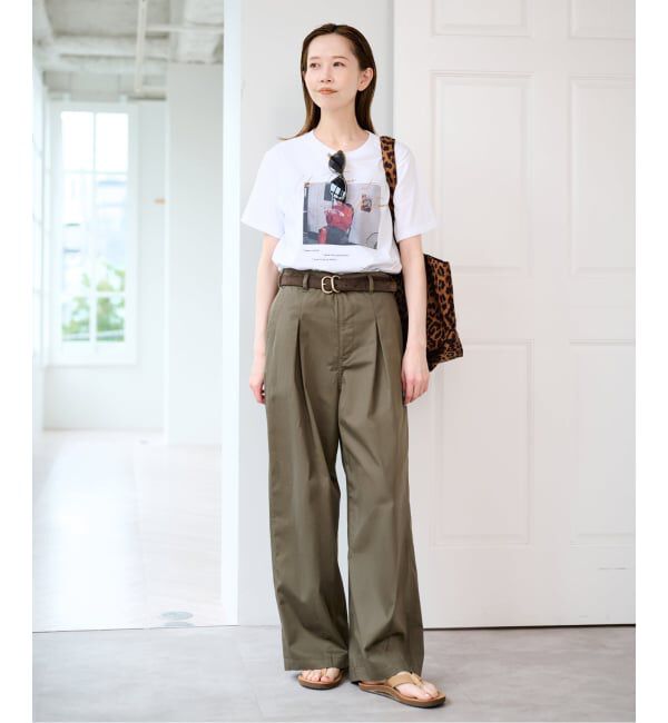 U by SPICK&SPAN「《予約》ライトツイルタックカーブパンツ」|その他|