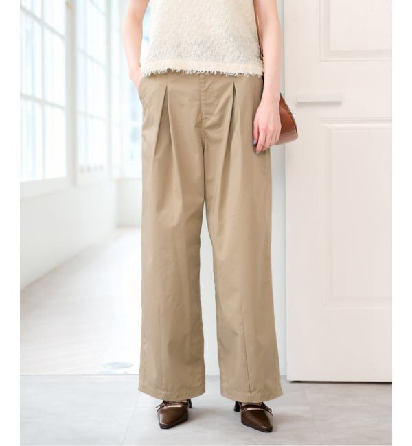 U by SPICK&SPAN「《予約》ライトツイルタックカーブパンツ」|その他|