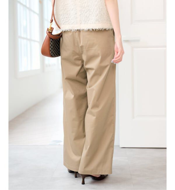 U by SPICK&SPAN「《予約》ライトツイルタックカーブパンツ」|その他|