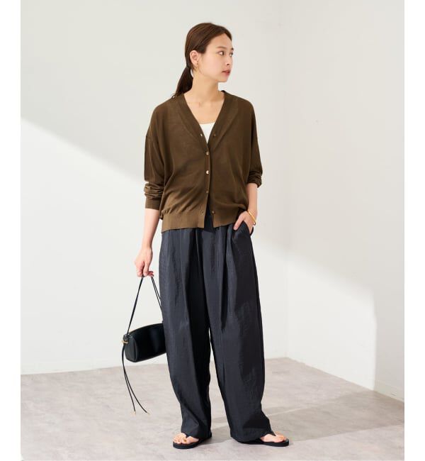 FRAMeWORK「ウォッシャブルナイロンバレルパンツ」|スラックス|
