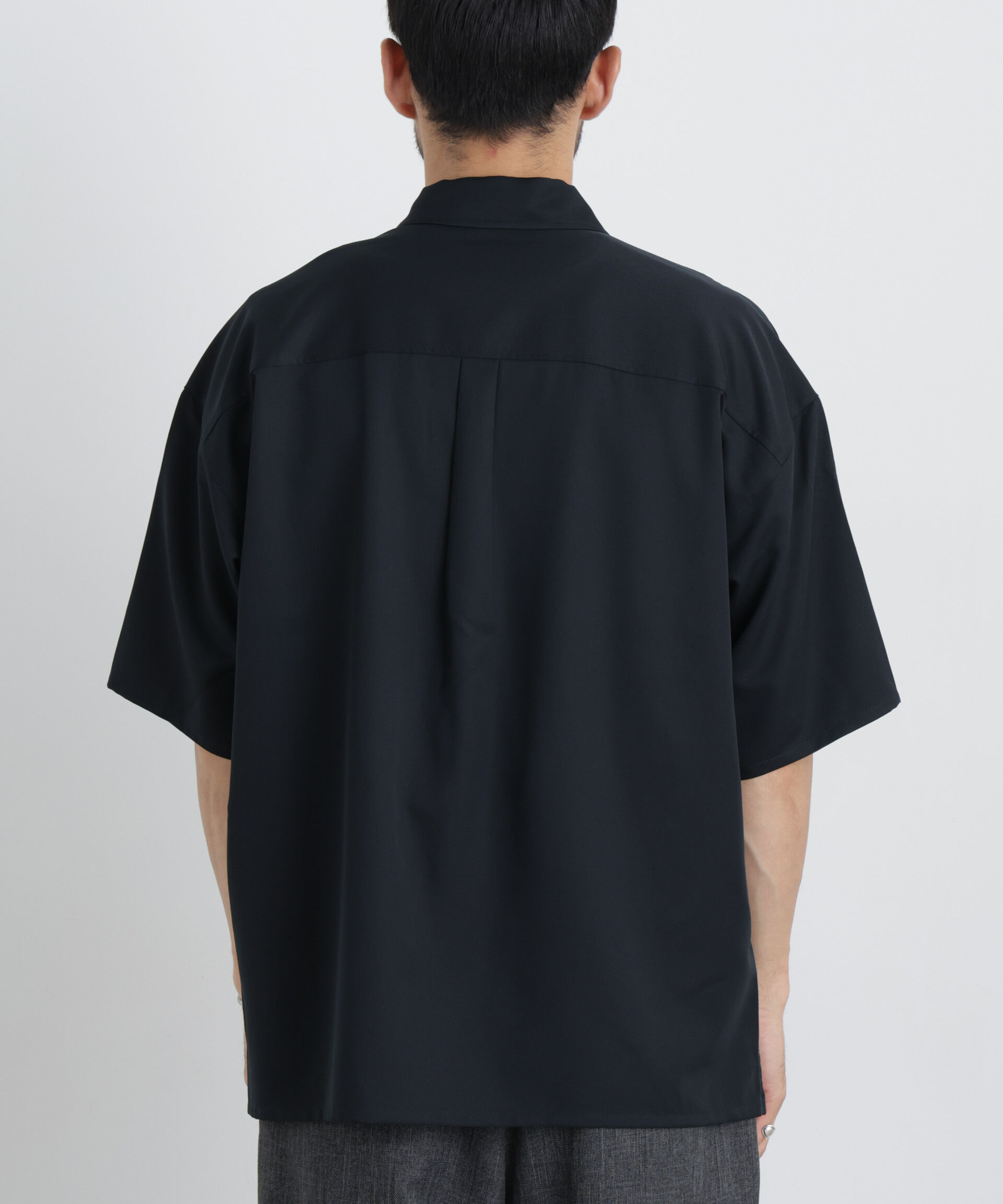 nano･universe「COOLFIBER(R)ドレープツイルシャツ半袖」|シャツ・ブラウス|