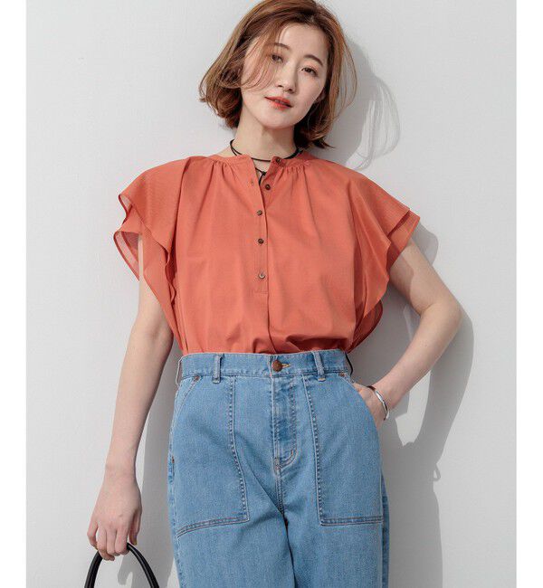 23区「アキハコンビ ラッフルスリーブ カットソー」|Tシャツ・カットソー|ﾃﾗｺｯﾀﾋ