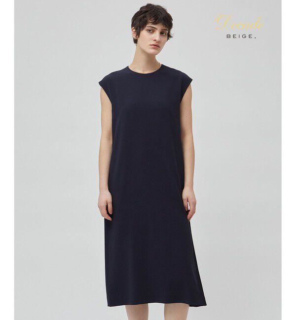 BEIGE,「CINDY / サイドタックドレス」|ワンピース|Navy&times;Black
