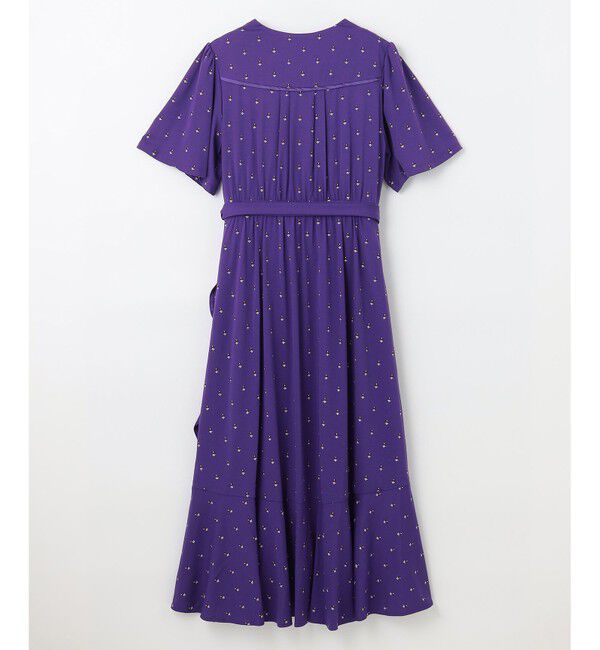 GRACE CONTINENTAL「小花刺繍カシュクールワンピース」|ワンピース|
