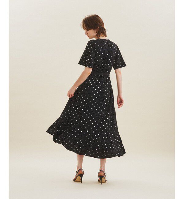 GRACE CONTINENTAL「小花刺繍カシュクールワンピース」|ワンピース|