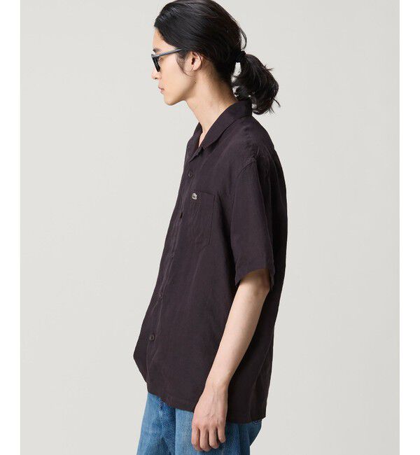 LACOSTE「オーバーサイズ リネンオープンカラーシャツ」|シャツ・ブラウス|