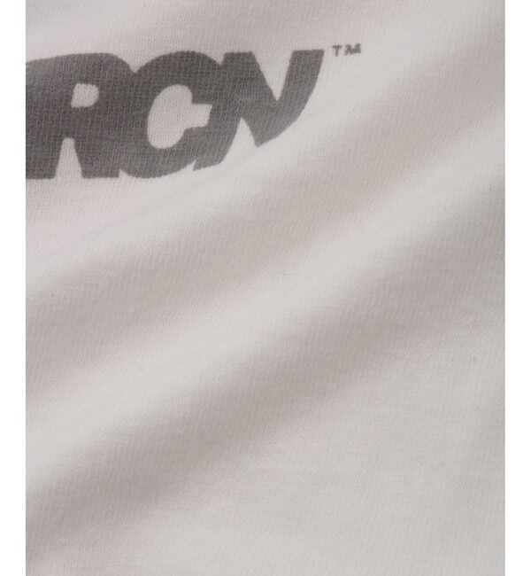 SALON adam et rope'「【Americana（アメリカーナ）】ラフィー丸胴 プリントT / ポイントロゴ」|Tシャツ・カットソー|