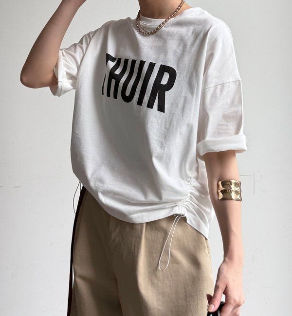  「【WEB限定】サイドドロストロゴTEE」|Tシャツ・カットソー|