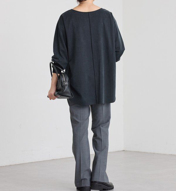  「【しなやかなドレープ感が上品な印象に】キュプラカットプルオーバー」|Tシャツ・カットソー|