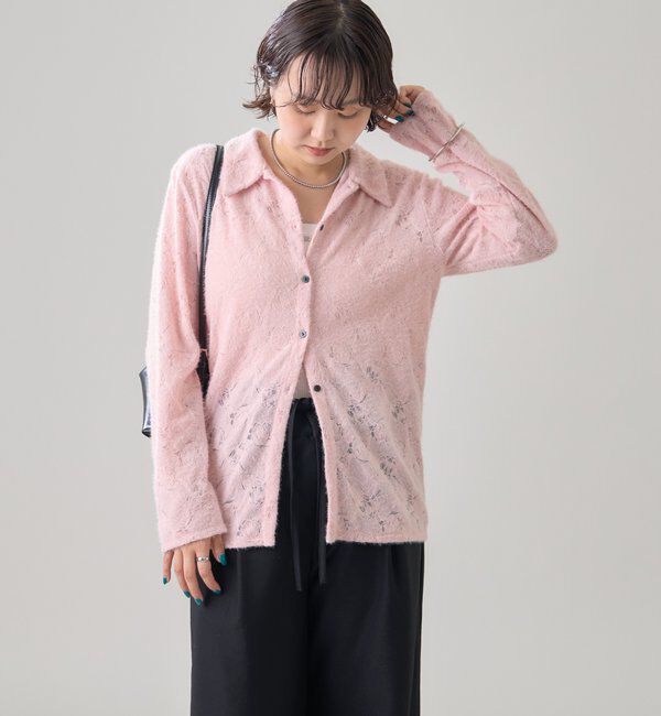  「襟付きシャギーカーディガン」|Tシャツ・カットソー|