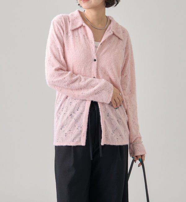  「襟付きシャギーカーディガン」|Tシャツ・カットソー|