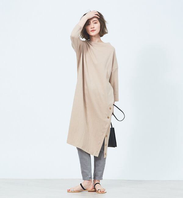 Rouge vif「【WEB限定】バックデザインサックワンピース」|ワンピース|