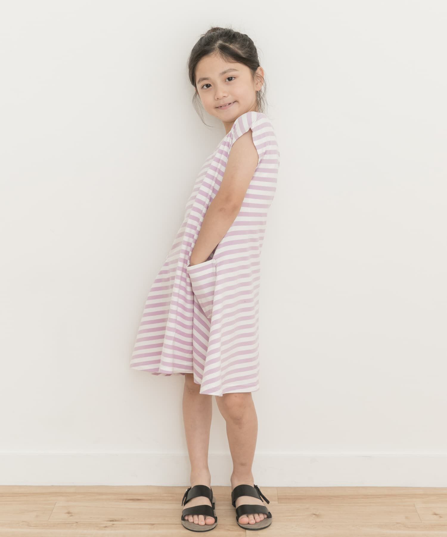 URBAN RESEARCH DOORS「ボーダーフレアワンピース(KIDS)」|ワンピース|